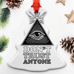 Illuminati Christmas Tree Ornament (two Sides) by Valentinaart