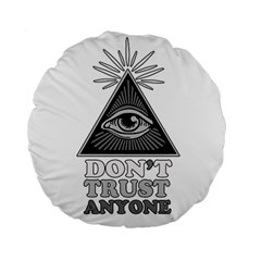 Illuminati Standard 15  Premium Round Cushions by Valentinaart