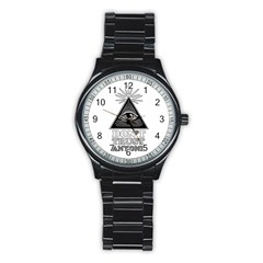 Illuminati Stainless Steel Round Watch by Valentinaart