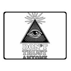 Illuminati Double Sided Fleece Blanket (small)  by Valentinaart