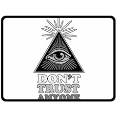 Illuminati Double Sided Fleece Blanket (large)  by Valentinaart