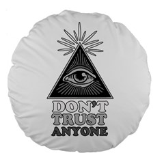 Illuminati Large 18  Premium Flano Round Cushions by Valentinaart