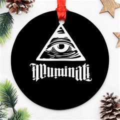 Illuminati Ornament (round) by Valentinaart