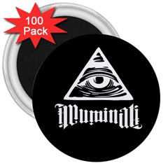 Illuminati 3  Magnets (100 Pack) by Valentinaart