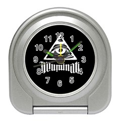 Illuminati Travel Alarm Clocks by Valentinaart