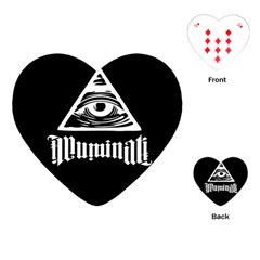 Illuminati Playing Cards (heart)  by Valentinaart