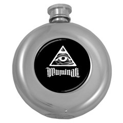 Illuminati Round Hip Flask (5 Oz) by Valentinaart