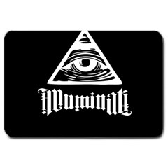 Illuminati Large Doormat  by Valentinaart