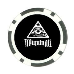 Illuminati Poker Chip Card Guard by Valentinaart