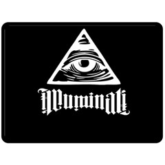 Illuminati Fleece Blanket (large)  by Valentinaart