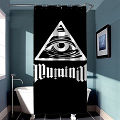 Illuminati Shower Curtain 36  X 72  (stall)  by Valentinaart