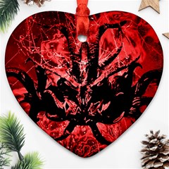 Scary Background Ornament (heart)