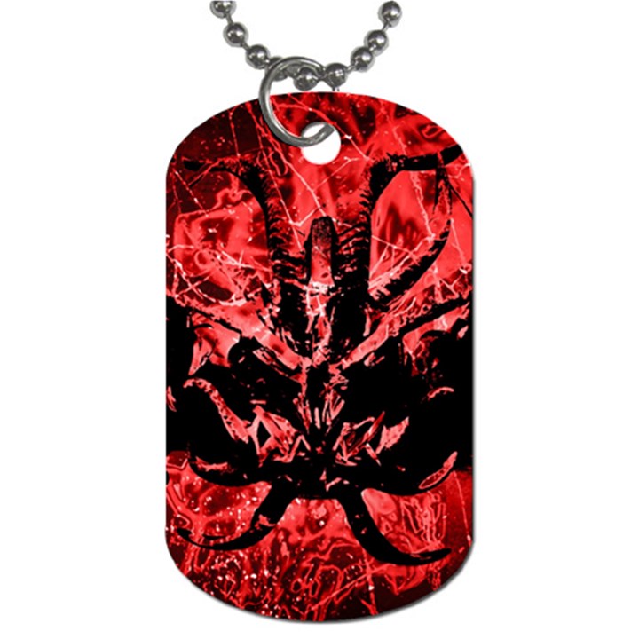 Scary Background Dog Tag (One Side)