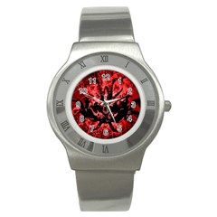 Scary Background Stainless Steel Watch