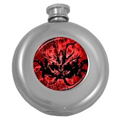 Scary Background Round Hip Flask (5 Oz) by dflcprints