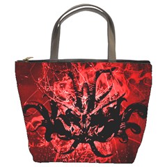 Scary Background Bucket Bags by dflcprints