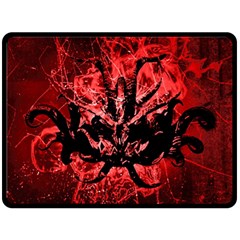 Scary Background Fleece Blanket (large)  by dflcprints