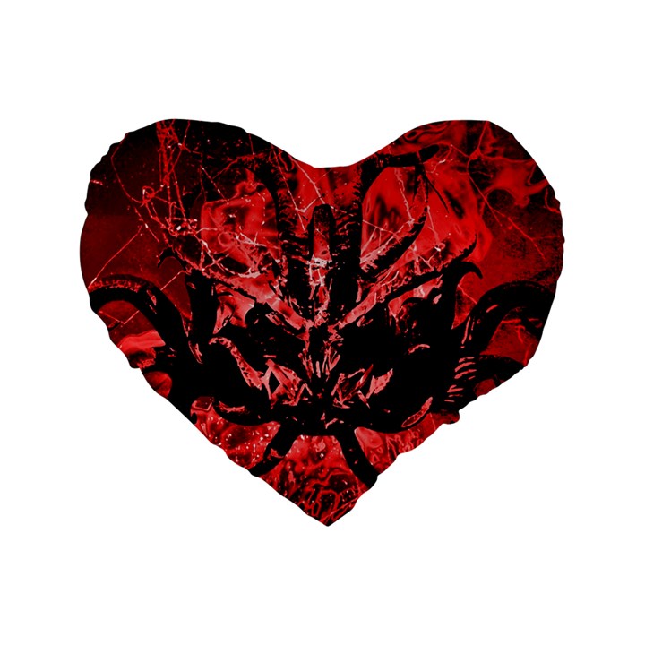 Scary Background Standard 16  Premium Heart Shape Cushions