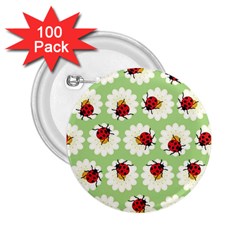 Ladybugs Pattern 2 25  Buttons (100 Pack)  by linceazul