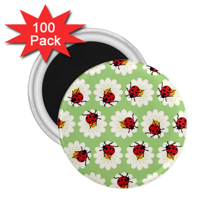 Ladybugs Pattern 2.25  Magnets (100 pack) 