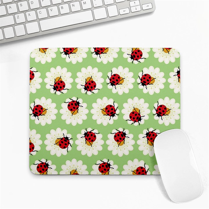 Ladybugs Pattern Large Mousepads