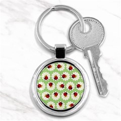 Ladybugs Pattern Key Chains (round)  by linceazul