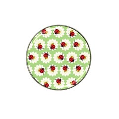 Ladybugs Pattern Hat Clip Ball Marker (4 Pack) by linceazul