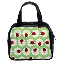 Ladybugs Pattern Classic Handbags (2 Sides) by linceazul