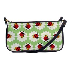 Ladybugs Pattern Shoulder Clutch Bags by linceazul