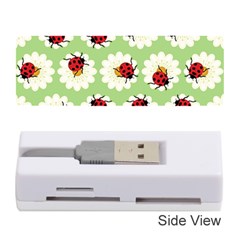 Ladybugs Pattern Memory Card Reader (stick)  by linceazul