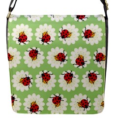 Ladybugs Pattern Flap Messenger Bag (s) by linceazul