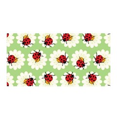 Ladybugs Pattern Satin Wrap by linceazul