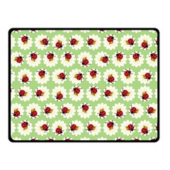 Ladybugs Pattern Fleece Blanket (small) by linceazul