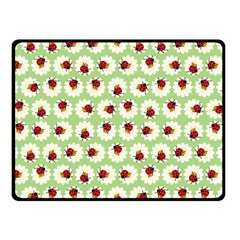 Ladybugs Pattern Double Sided Fleece Blanket (small)  by linceazul