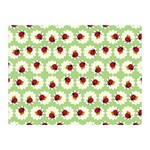 Ladybugs Pattern Double Sided Flano Blanket (Mini)  35 x27  Blanket Front