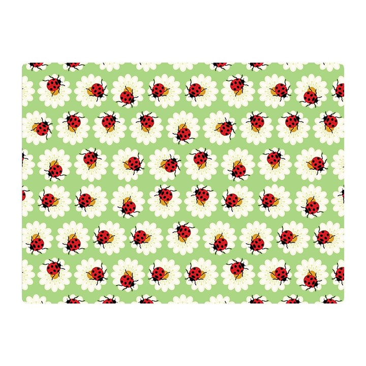 Ladybugs Pattern Double Sided Flano Blanket (Mini) 