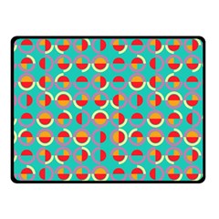 Semicircles And Arcs Pattern Fleece Blanket (small) by linceazul