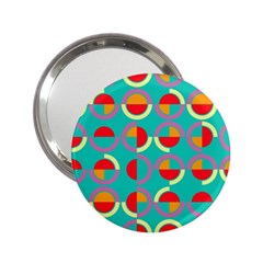 Semicircles And Arcs Pattern 2.25  Handbag Mirrors