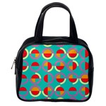 Semicircles And Arcs Pattern Classic Handbags (One Side) Front