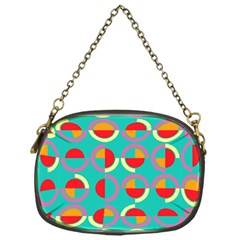 Semicircles And Arcs Pattern Chain Purses (One Side) 