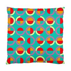 Semicircles And Arcs Pattern Standard Cushion Case (one Side) by linceazul