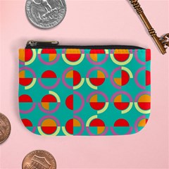 Semicircles And Arcs Pattern Mini Coin Purses