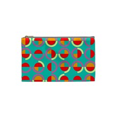 Semicircles And Arcs Pattern Cosmetic Bag (Small) 