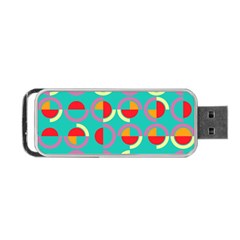 Semicircles And Arcs Pattern Portable Usb Flash (two Sides) by linceazul