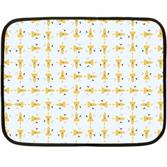 Spaceships Pattern Double Sided Fleece Blanket (Mini) 