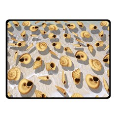 Shell Pattern Fleece Blanket (small) by Valentinaart