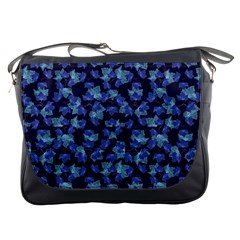 Autumn Leaves Motif Pattern Messenger Bags by dflcprints