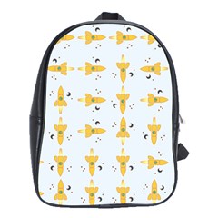 Spaceships Pattern School Bags(large)  by linceazul