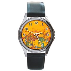 Colors Round Metal Watch by Valentinaart