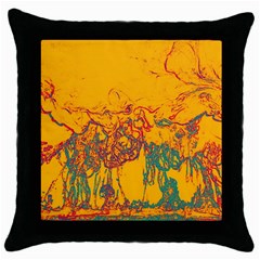 Colors Throw Pillow Case (Black)